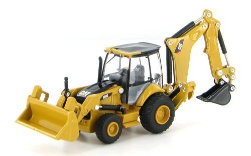 Miniatura Trator Retroescavadeira 450e Cat Norscot 1:87